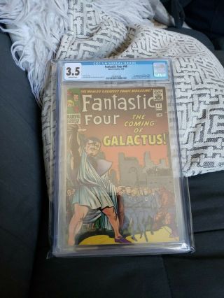 Fantastic Four 48 Cgc 3.  5 1966 1st App.  Galactus,  Silver Surfer
