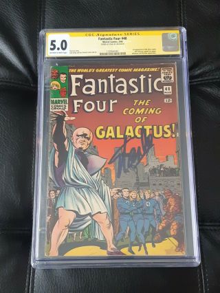 Fantastic Four 48 (1966) Cgc 5.  0 Ss Signature Series (signed By Stan Lee)