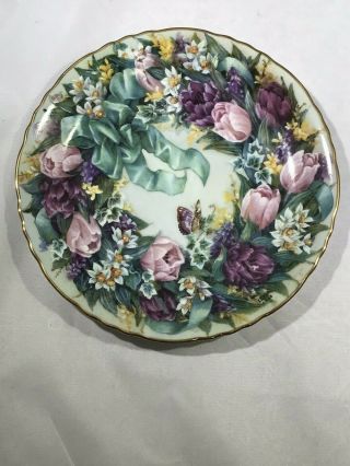 1994 " Circle Of Beauty " By Lena Liu Porcelain Plate Bradford Exchange 6th Issue
