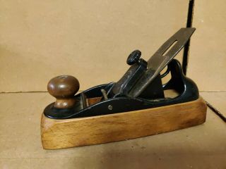 Vintage Stanley 8 " No 122 Liberty Bell Smooth Wood Plane