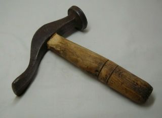 Vintage Shoe Maker’s Hammer W/ Wooden Handle