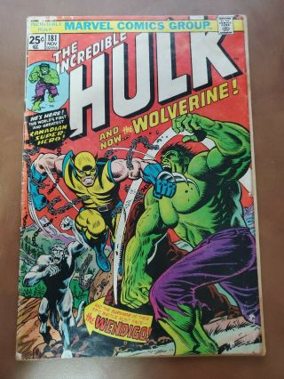 Incredible Hulk 181 Vol 1 1st Wolverine With Mvs