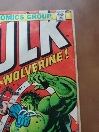 Incredible Hulk 181 Vol 1 1st Wolverine with MVS 5