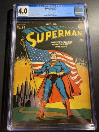 Superman 24 Cgc 4.  0
