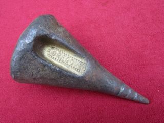 Vintage Oregon ' Wood Grenade ' Splitting Wedge,  Very 3 lb 11.  6 oz. 2