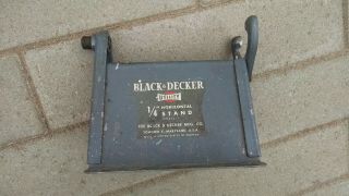 Vintage Black & Decker Utility 1/4 " Horizontal Stand Metal