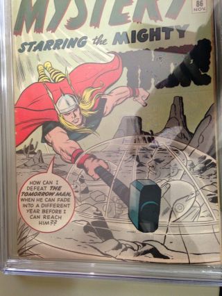 Journey Into Mystery 86 CGC 8.  5 Off - White to White Pages.  Tomorrow Man 1st App. 4