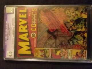 Marvel Mystery Comics 13 Cgc 4.  0 Restored First Appearance Golden Age Vision