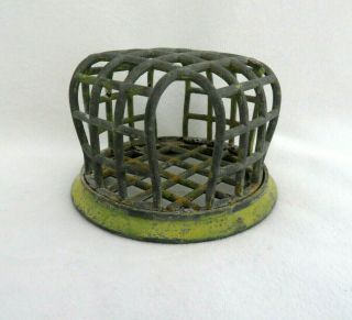 Vintage Metal Wire Cage Flower Frog Vogue,  Beagle