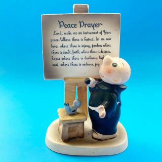 Vintage Brother Juniper “peace Prayer”figurine 8937 By The Shafford Co.