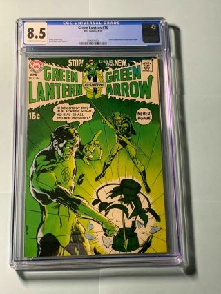 Green Lantern 76 Cgc 8.  5 Oww Dc 1970