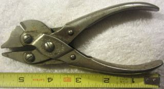 Vintage Antique Tool Wm Schollhorn Co.  Bernard Pliers W/ Side Cutter 1892 Tool