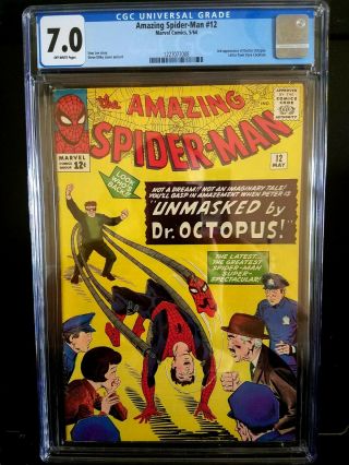 The Spider - Man 12 (may 1964,  Marvel) Cgc 7.  0