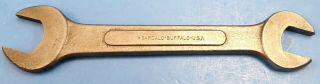 Vintage Barcalo Buffalo 27c Double Open End Wrench 9/16 X 11/16 " Made In Usa
