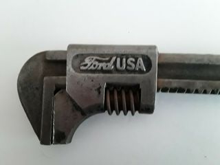 Vintage Ford Automotive Monkey Wrench Oil Plug 9 1/4  - Shape -