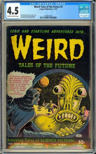 Weird Tales Of The Future 5 Wolverton Cover/story Pre - Code Horror 1953 Cgc 4.  5