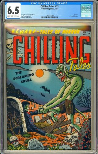 Chilling Tales 13 (1) Owner Pre - Code Horror Youthful 1952 CGC 6.  5 2