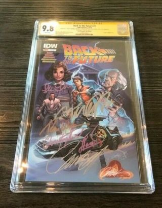 Back To The Future 1 J Scott Campbell Cover Cgc Grade 9.  8 Michael J Fox Signed