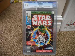 Star Wars 1 Cgc 9.  6 Marvel 1977 1st Appearance Luke Skywalker Darth Vader Leia,