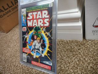 Star Wars 1 cgc 9.  6 Marvel 1977 1st appearance Luke Skywalker Darth Vader Leia, 2