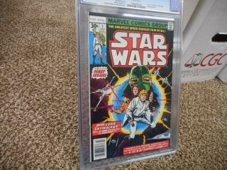 Star Wars 1 cgc 9.  6 Marvel 1977 1st appearance Luke Skywalker Darth Vader Leia, 3