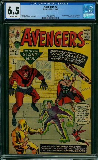Avengers 2 Cgc 6.  5 Fn,  1963,  First Appearance Of The Space Phantom