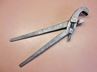 Antique Vtg Ashcroft Mfg.  Co.  No.  1 Adjustable Wrench 14 1/2 " Long Pat 
