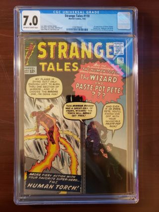 Strange Tales 110 - Cgc 7.  0 Ow/w Pages - 1st Doctor Strange / Avengers
