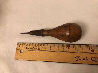 Antique Screwdriver Wood Handle 5 inch Precision Flat Blade Feels good in hand 2