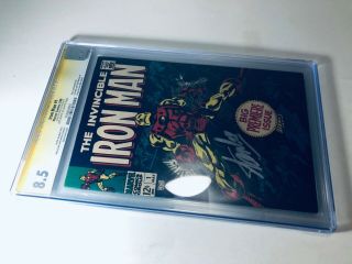 Iron Man 1 (May 1968,  Marvel) CGC 8.  5 Signed By Stan Lee Gene Colan Cover 4