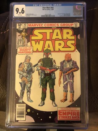 CGC 9.  6 Star Wars 42 White Pages — 1980 Marvel — First Appearance Of BOBA FETT 5