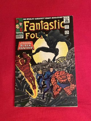 Fantastic Four 52 Vol 1 1st App.  Of The Black Panther (unrestored)