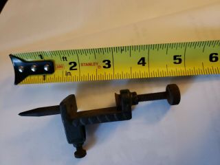 Antique Early Stanley No.  4 Cast Iron Clamp on Trammel Point 2