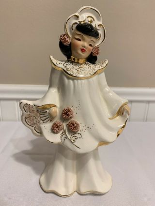 Vintage Florence Ceramics Pasadena Figurine Asian Lady