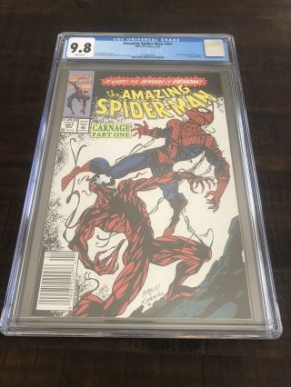 Newsstand Spider - Man 361 Cgc 9.  8 1st Carnage Venom Marvel Movie Mcu