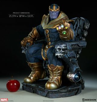 Sideshow Thanos On Throne Exclusive Maquette Statue Avengers Premium Format
