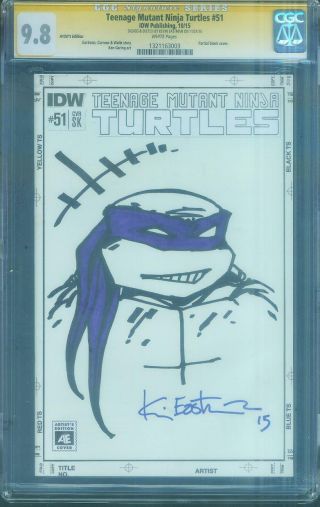 Teenage Mutant Ninja Turtles 51 CGC SS 9.  8 Eastman Sketch 4 Book AE set 4