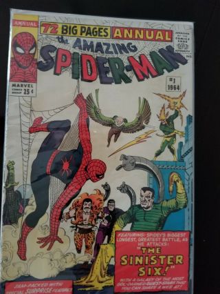 Marvel Comics Group The Spider - Man 72 Big Pages Annual 1 1964