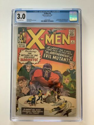 X - Men 4 Cgc 3.  0 Off White Pages 1st Scarlet Witch & Quicksilver 2nd Magneto Hot