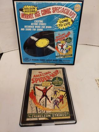 The Spider - Man 1 Marvel Golden Record Comic Reprint With Record