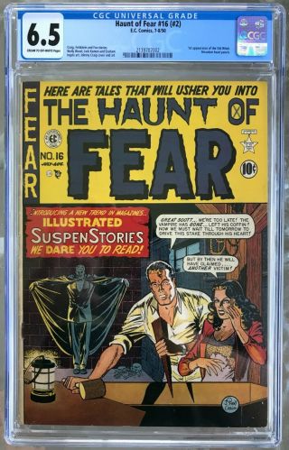 Haunt Of Fear 16 (2 - 1950) Cgc 6.  5 - - 1st Old Witch; Johnny Craig Wally Wood
