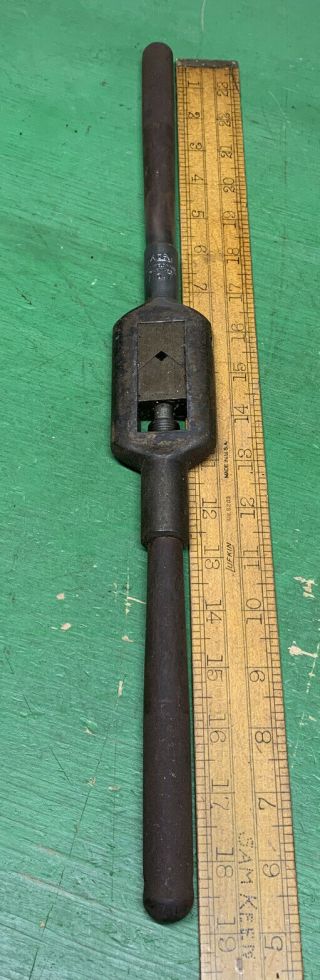 Vintage Gtd Greenfield Mass No.  7 Machinist Tap Handle Wrench Made In Usa