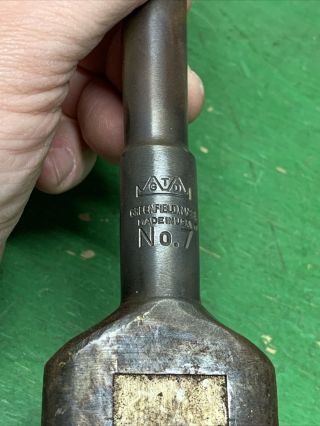 Vintage GTD Greenfield Mass No.  7 Machinist Tap Handle Wrench Made in USA 2