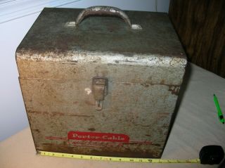 Vintage Porter Cable Metal Circular Saw Tool Box For Model 528 Or Others