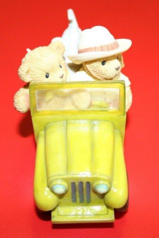 2003 Cherished Teddies Jessica And Jason Jeep Figurine