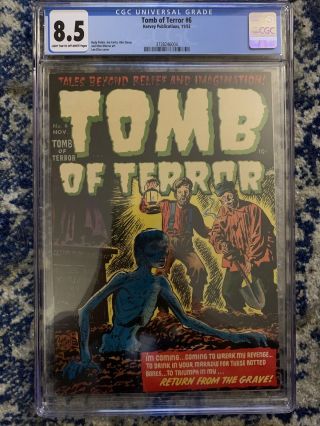 Tomb Of Terror 6 - Cgc 8.  5 - Lt/ow Pages