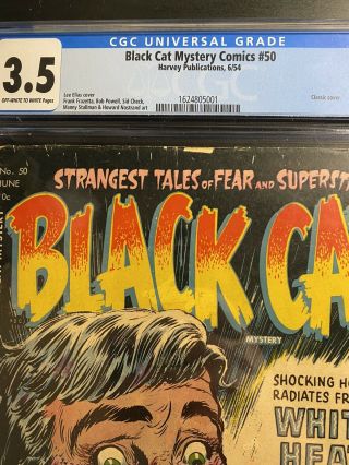BLACK CAT MYSTERY COMICS 50 CGC 3.  5 Harvey 1954 3