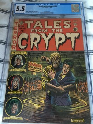 Tales From The Crypt 24 - Cgc 5.  5 - Hard To Find