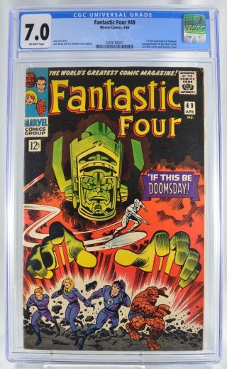 Fantastic Four 49 Cgc 7.  0 1st Full Appearance Of Galactus
