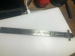 Snap On Pocket 6 " Rule Depth Gauge Without " - Build For A Metric Future - "